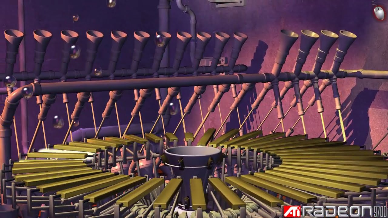 Animusic Radeon 9700 Demo Pipe Dream running at 4k on Nvidia RTX 4090