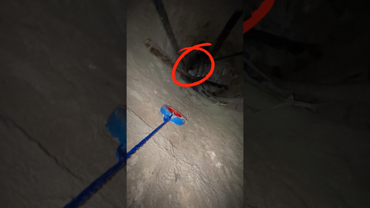 Magnet fishing in the old well! We found...