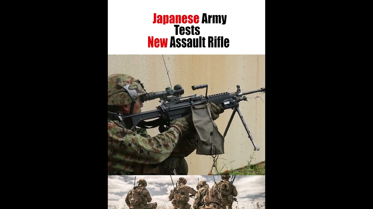 Japanese Army Tests their New Assault Rile #shorts #ytshorts #respect #usa #japan