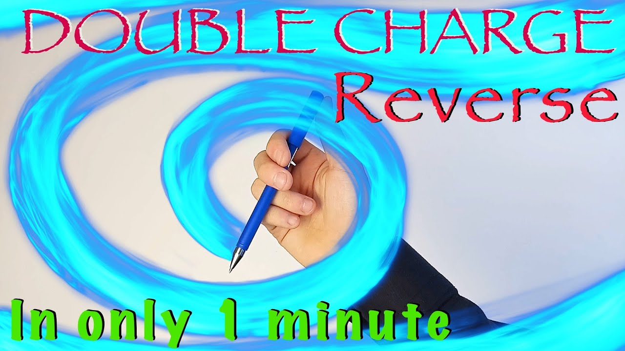 Double Charge Reverse. Basic penspinning trick for beginners. Learn How to Spin A Pen In Only 1 Min