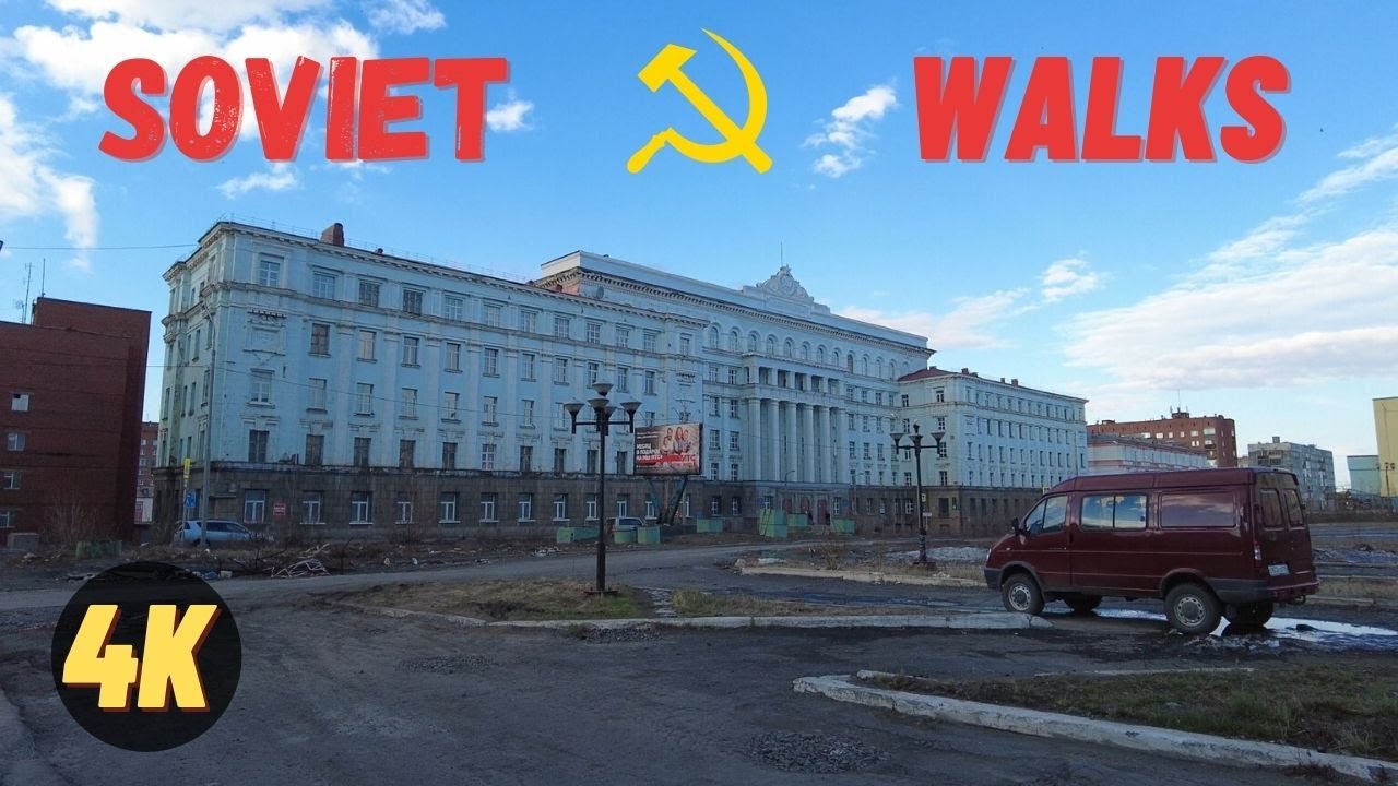 ⁴ᴷ⁶⁰ Soviet Walks - NORILSK Нори́льск CITY, RUSSIA, June 15, 2021, DJI OSMO POCKET 2