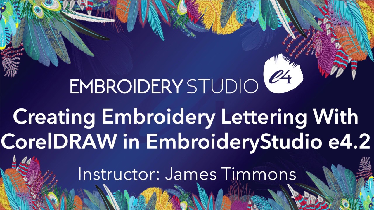 Создание вышитых надписей с помощью CorelDRAW в EmbroideryStudio e4.2