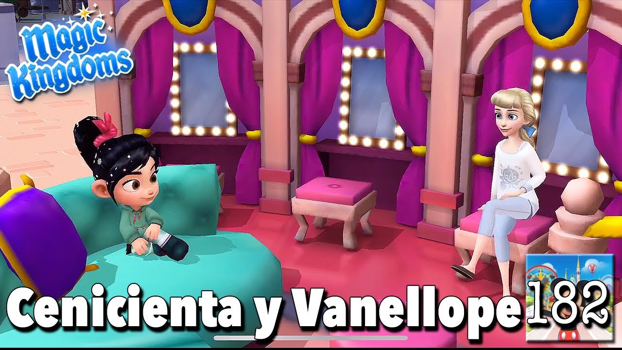 Ropa cómoda de Cenicienta y ficha de Vanellope / Disney Magic Kingdoms