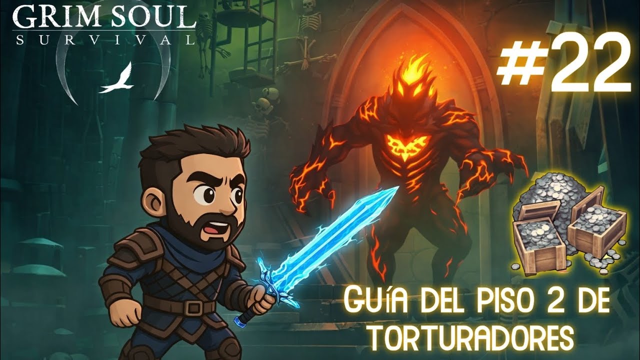 Grim Soul - analizando enemigos del piso 2 de torturadores: La mejor zona para la cacería escarlata