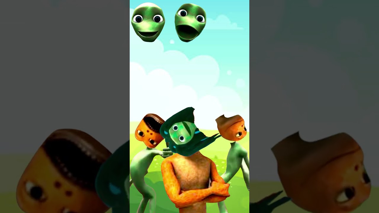 Wrong Heads With PATILA ad DAME TU COSITA nd ME KEMASTE Alien Green El Chombo CHALLENG Shorts