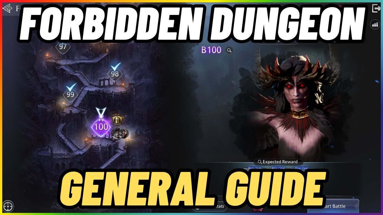 How To Clear Forbidden Dungeon 50-100 | B75, B92 & B97 Fights Included 👑King Arthur: Legends Rise👑