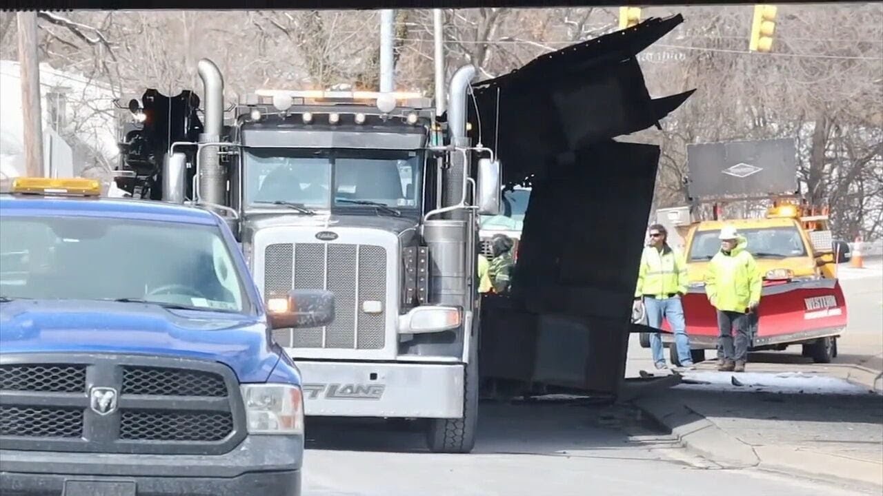 Large piece of metal stuck under Route 22 overpass removed