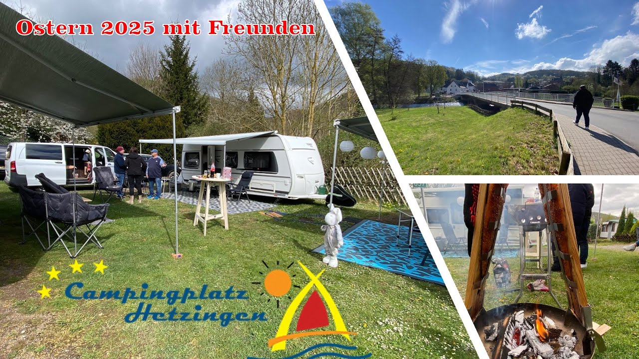 Mit Freunden über Ostern zum Campingplatz Hetzingen