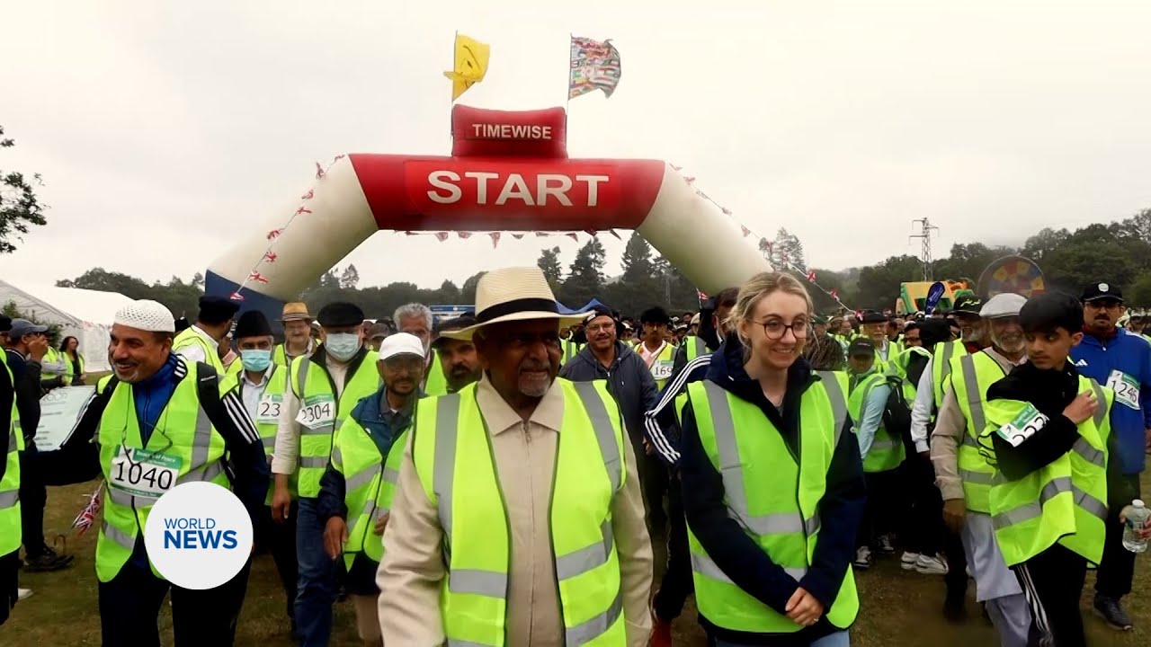 Majlis Ansarullah UK host Charity Walk for Peace 2024