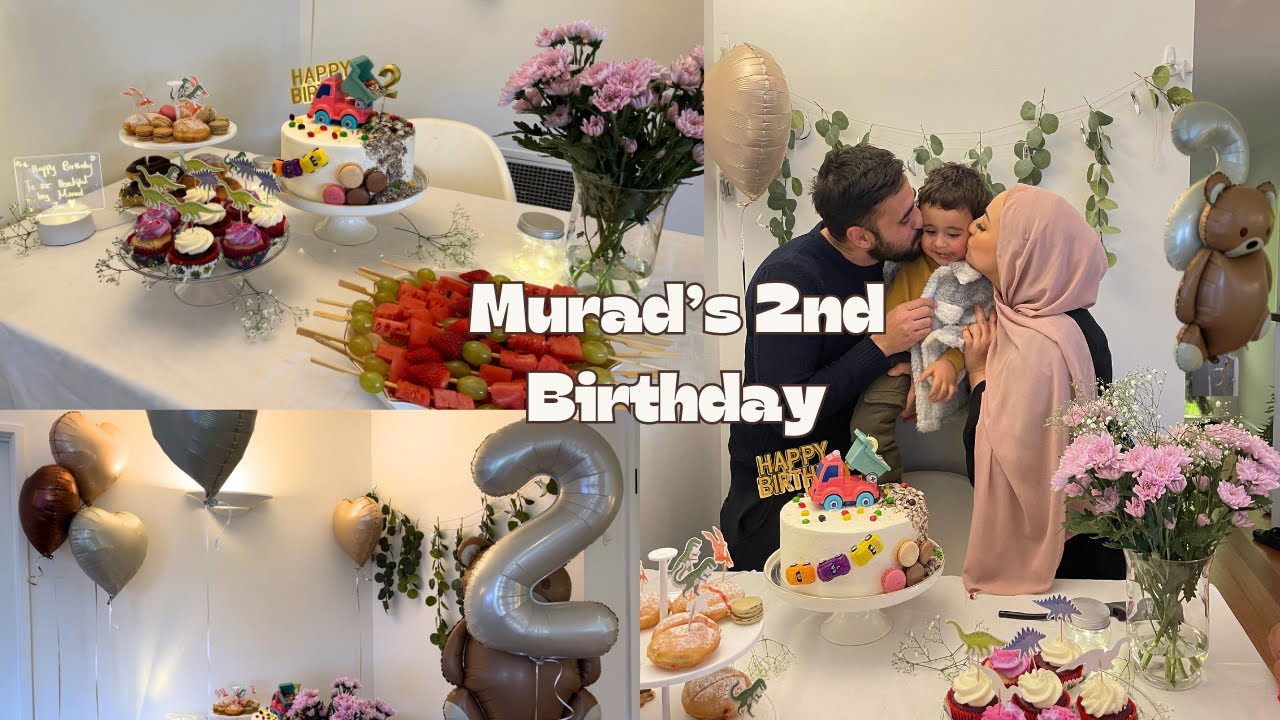 Muradi's 2nd Birthday VLOG 🎂 Sharing a life update I Farzad drew my face 😅