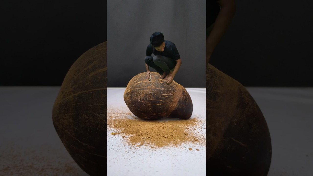 Coconut Shell Craft Work 🥥 🥥 🥥 #shorts #coconutshellcraft #art #diy