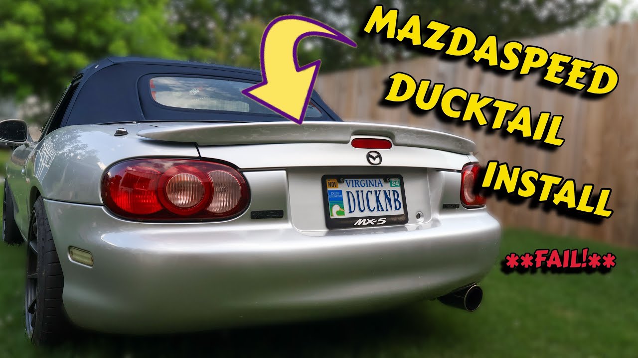 This MAZDASPEED Miata Spoiler Was A NIGHTMARE To INSTALL!!!