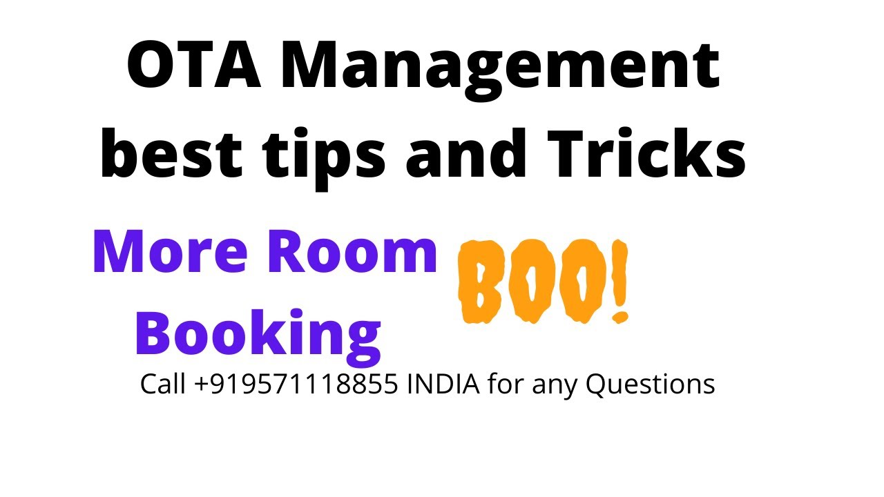Hotel OTA Revenue Management Strategies | 5 Tips  How to increase Hotel online Rooms  Booking 2021
