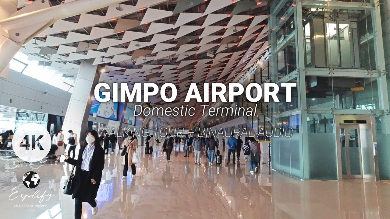 [4K 60FPS] Gimpo International Airport(GMP) - Domestic Terminal - Seoul, South Korea | Airport tour