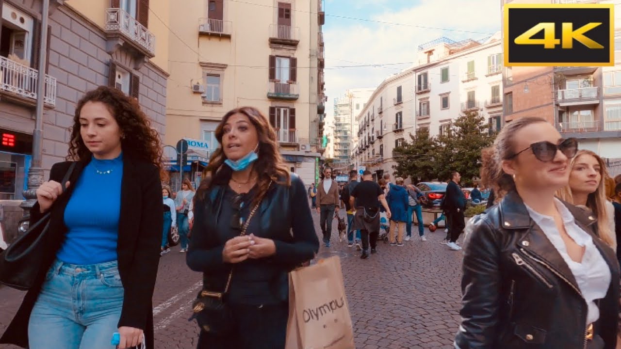 Via Chiaia Napoli | Naples Italy | Walking Tour | 4k UHD