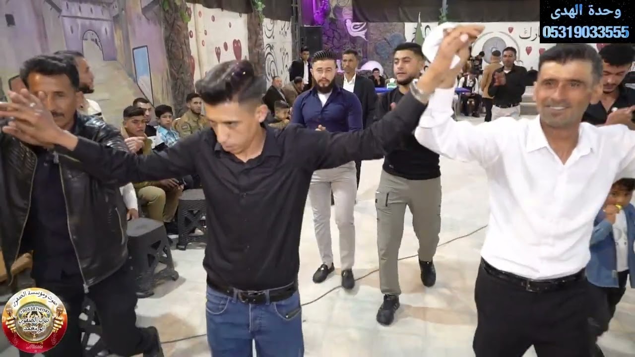 1/زفاف العريس احمد حسين مصطفى الخالد افراح مدينة بزاعه مطرب الحفل الفنان احمدالفراتي