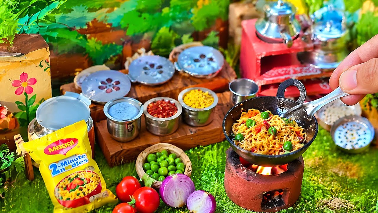 Maggi || maggie || मैगी #maggi  #miniaturecooking#flavorfulminiatures #osmminifoods#classictinyfood 