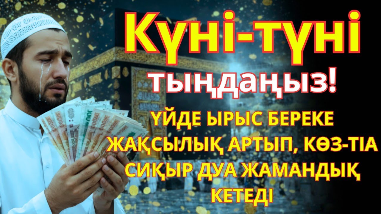 🕌 Үйде ырыс-береке жақсылық орнайды, көз-тіл жамандық сиқыр кетеді 🕌 күмәнжоқ 🤲 #дұға