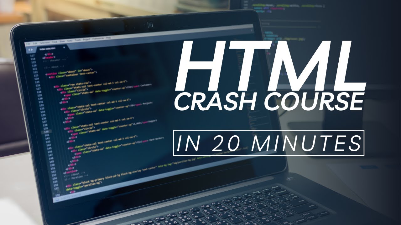 HTML in 20 Minutes - Crash  Course using Code Examples