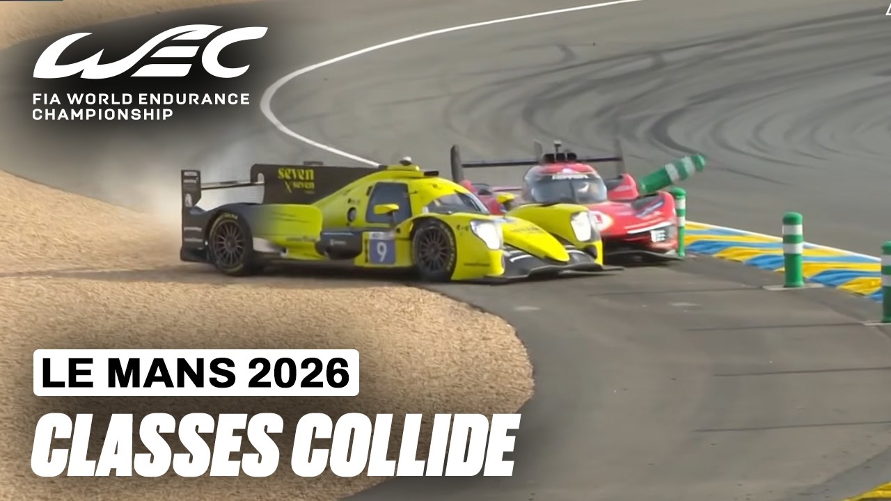 Ferrari Crashes Into the Bollards | 24 Hours of Le Mans 2026 | FIA WEC