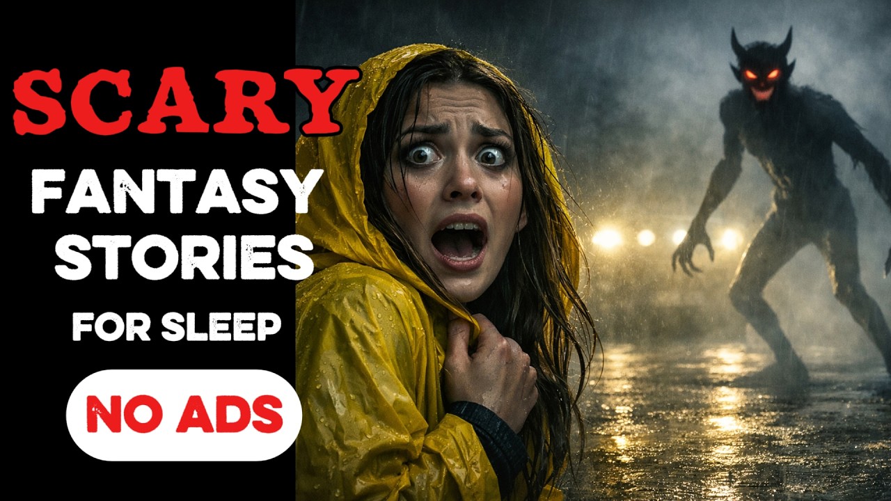 ⚠️ NO ADS ⚠️ 6 HOURS of Dark Fantasy Bedtime Tales | Rainfall Ambience | Black Screen