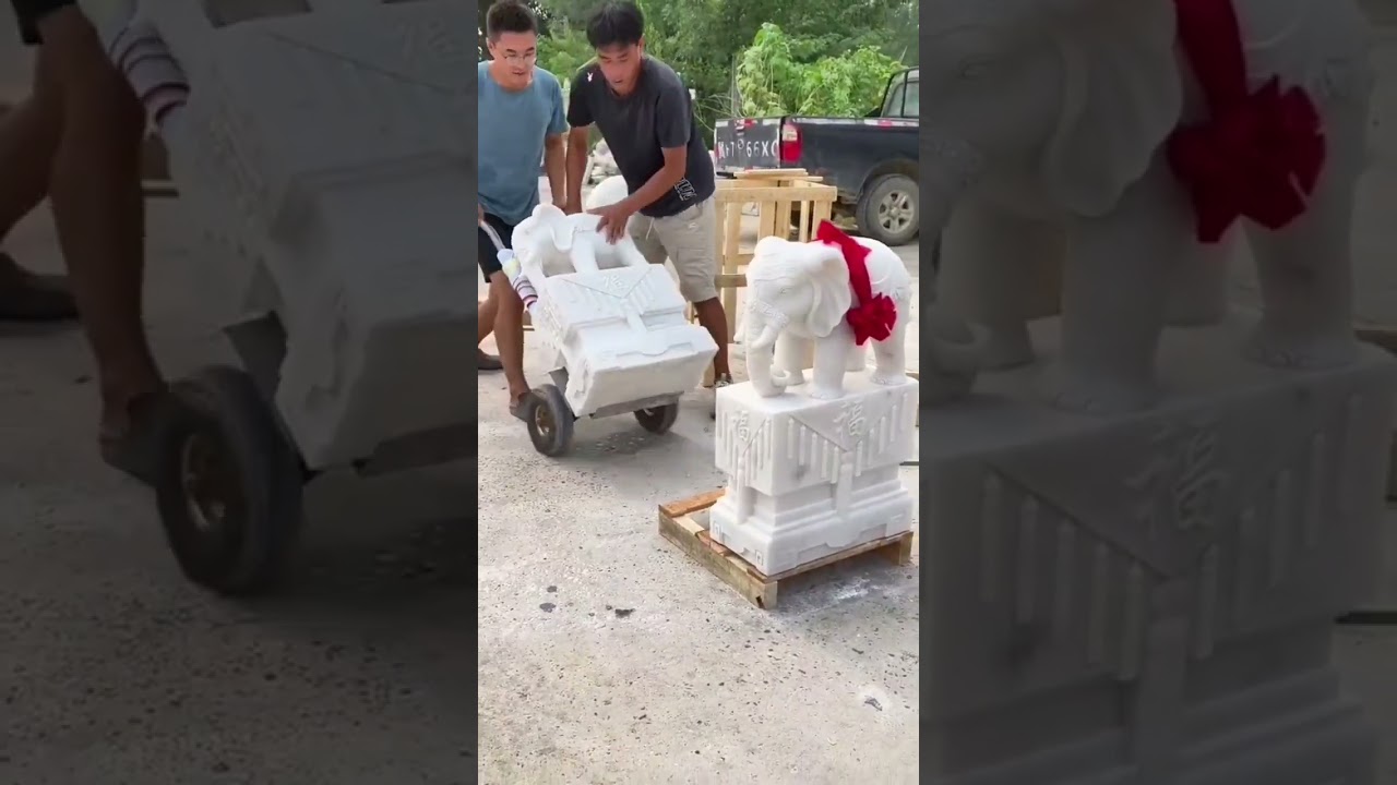 This is how to make a heavy statue so that it doesn't get damaged or break. #djjedagjedug