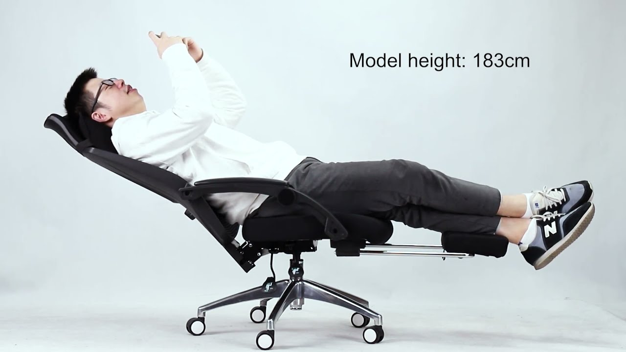 Presentation of MFV-41 Office Chair with Footrest for 155cm-183cm