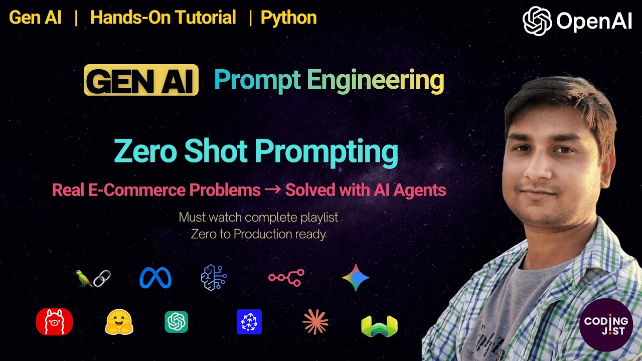 Zero Shot Prompting (Hands-On) | LLM Solves E-commerce Problem | @CodingJist | Aditya Patel