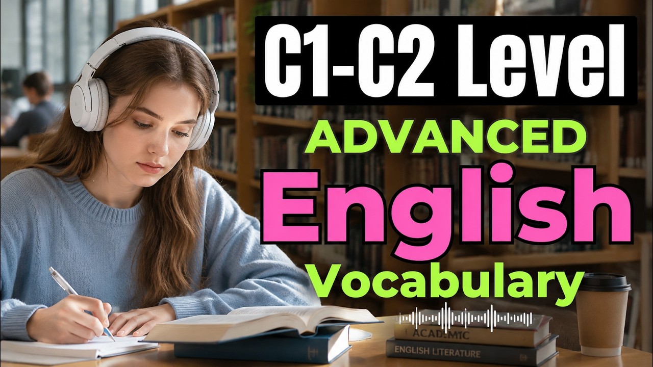 C1&ndash;C2 Advanced English Vocabulary 📚 | Shadowing Like a Native for Fluency