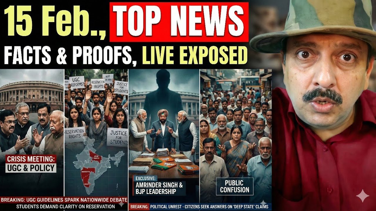 UGC बवाल । ब्राह्मण लड़की नंगी परेड । आरक्षण । RSS मोहभंग । 💎 of BJP । Amrinder Singh । Deep State