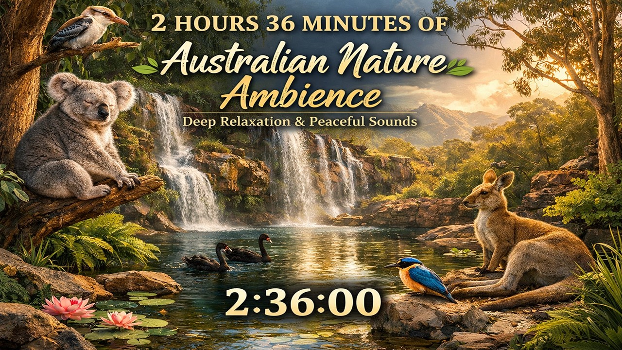2 Hours 36 Minutes of Australian Nature Ambience 🌿 Deep Relaxation & Peaceful Sounds