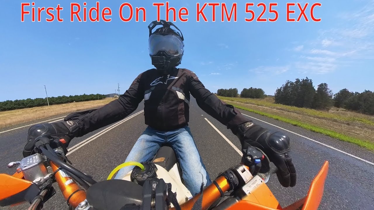 First ride on the KTM 525 EXC