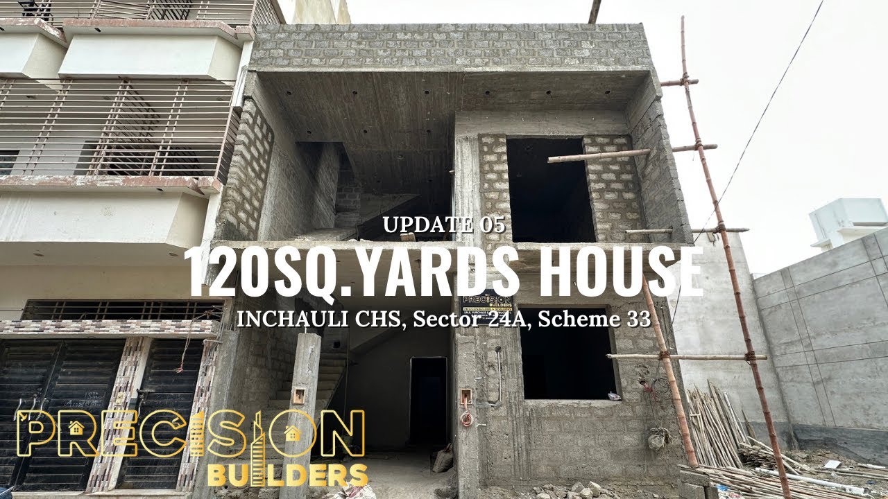 Grey Structure | Update 05 120SqYards Inchauli CHS Precision Builders