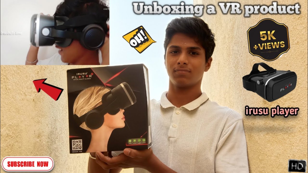 Unboxing a VR product 🥳|virtual reality glass🥽|brand name irusu player vr| explain in tamil 👍🏼