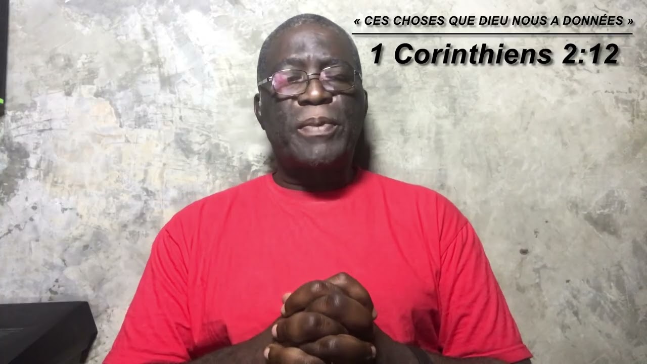 CES CHOSES QUE DIEU NOUS A DONNÉES. 1 Cor 2: 12. Médit du samedi 17 janv 2026. Pasteur Eugène MASSA