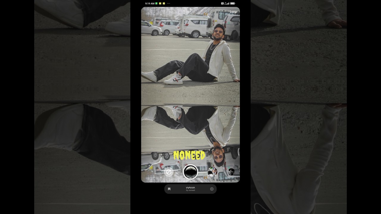Mirror Photo edit in Instagram | Noneed effect new effect | new video 🍀