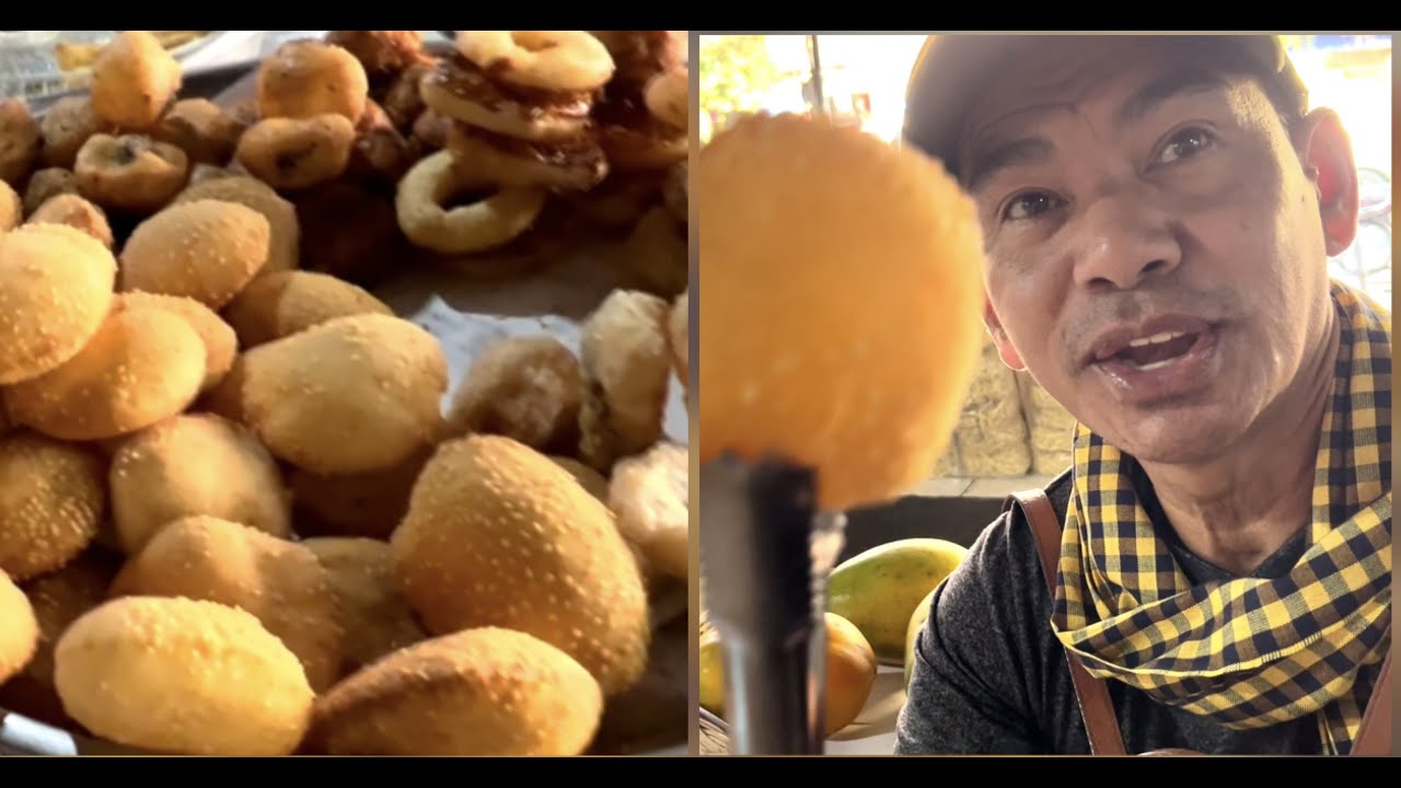 Bong General eating dessert in Phsar nat in Battambang បងGeneral ញ៉ាំបង្អែមនៅផ្សារណាត់​ខេត្តបាត់ដំបង