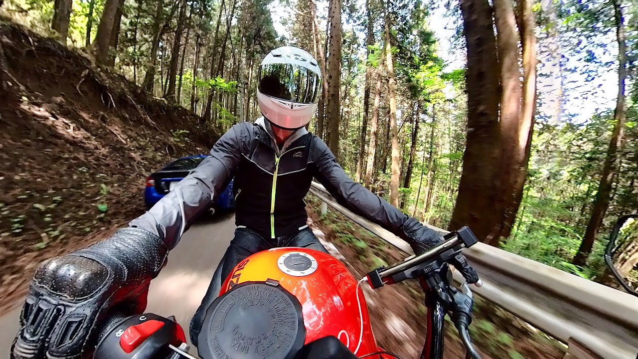 SV400S 裏道志を走る。