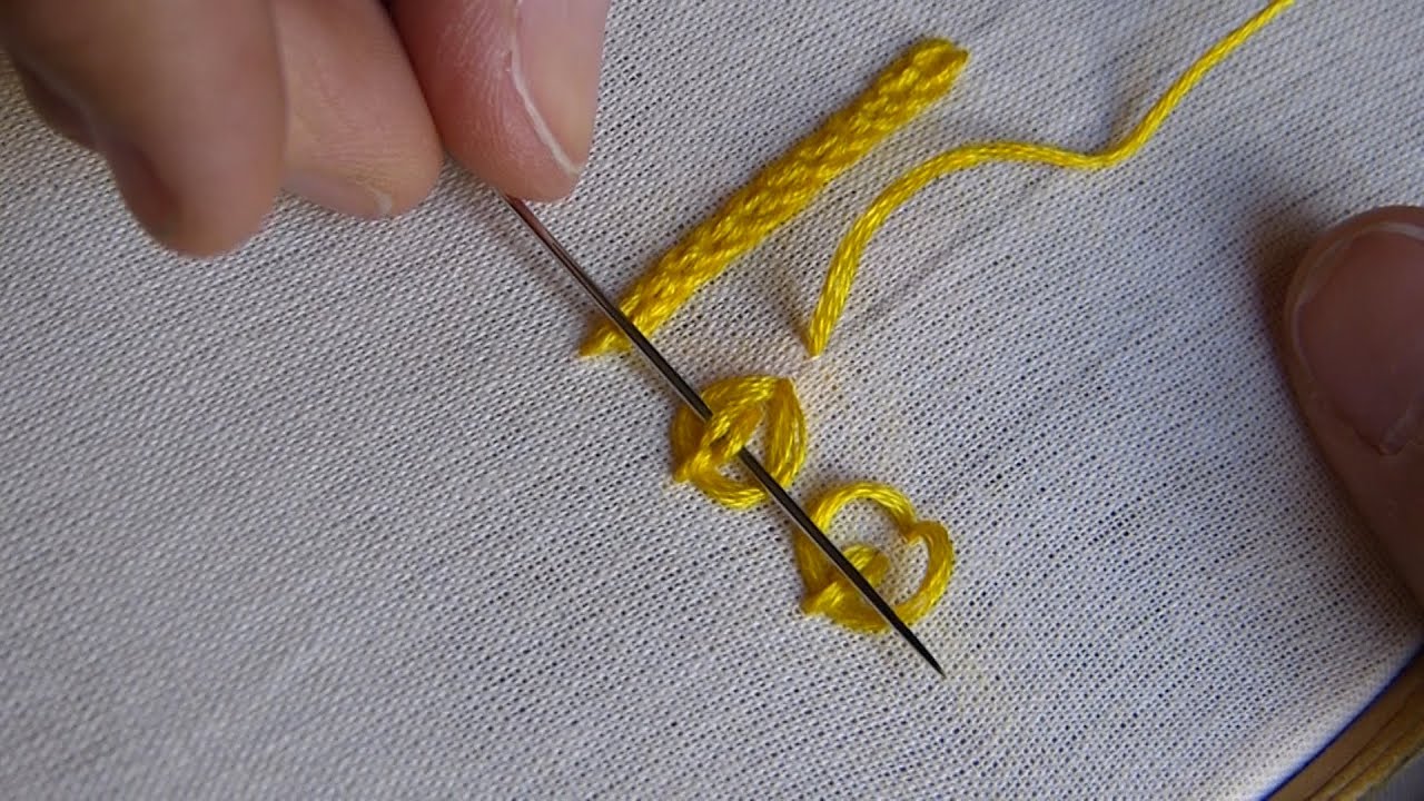 BORDADO LIVRE _ ponto TRANÇA HÚNGARA