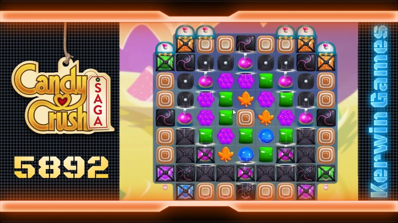 Candy Crush Saga Level 5892 - No Boosters