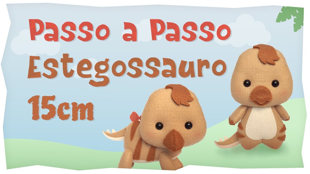 Passo a Passo - Dinossauro Pocket (Estegossauro 15 cm)