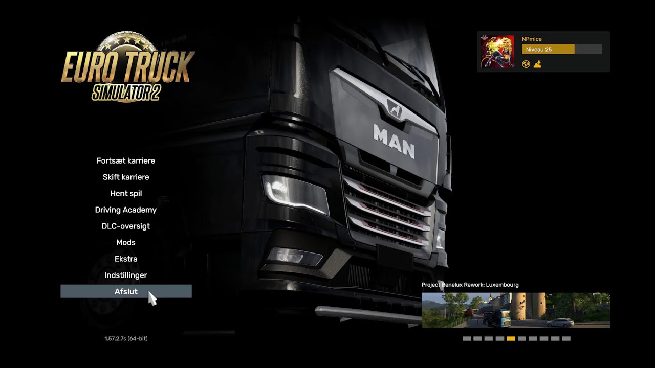 Euro Truck Simulator 2.   5  Januar.  Dansk. 187  Abonnenter.  Danish,  English,  German.