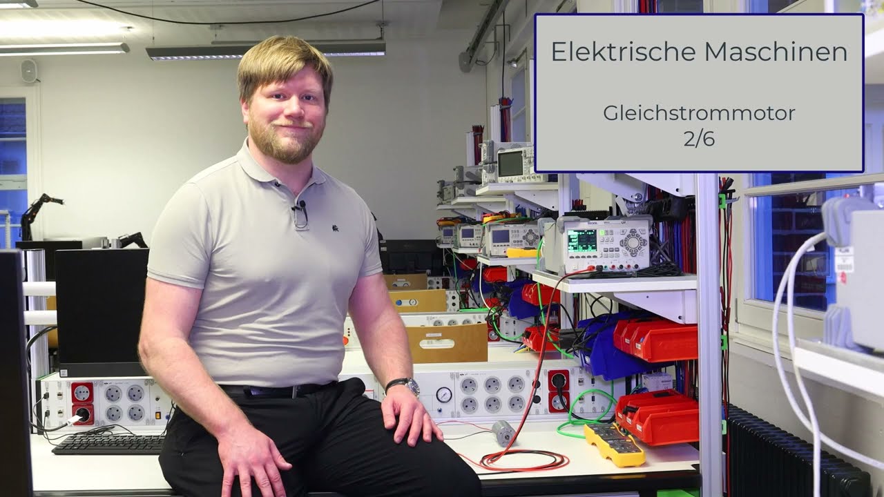 08 - Elektrische Maschinen - Gleichstrommotor 2/6 - Modellbildung, Spannungsgleichungen, ESB, Torque