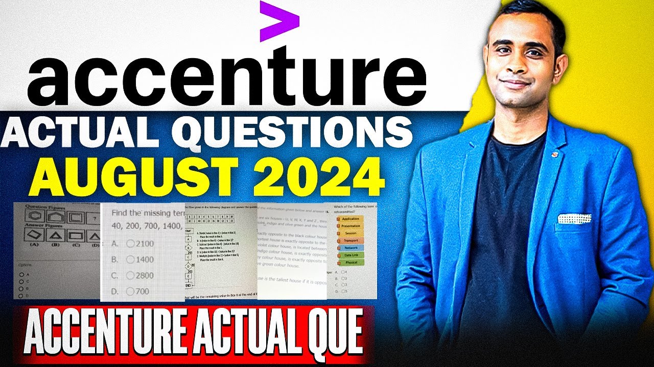 🔥Accenture August 2024 Actual Questions| Accenture Actual Questions asked🔥