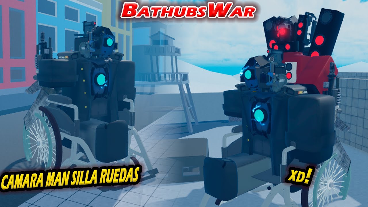 Cómo conseguir a TITAN CAMARA EN SILLA DE RUEDAS y el emblema BASEMENT en BATHUBS WAR