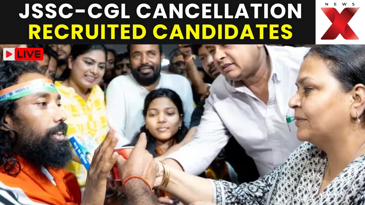 JSSC-CGL Cancellation Recruited Candidates Stage Protest At Jharkhand Project Bhawan | Latest News