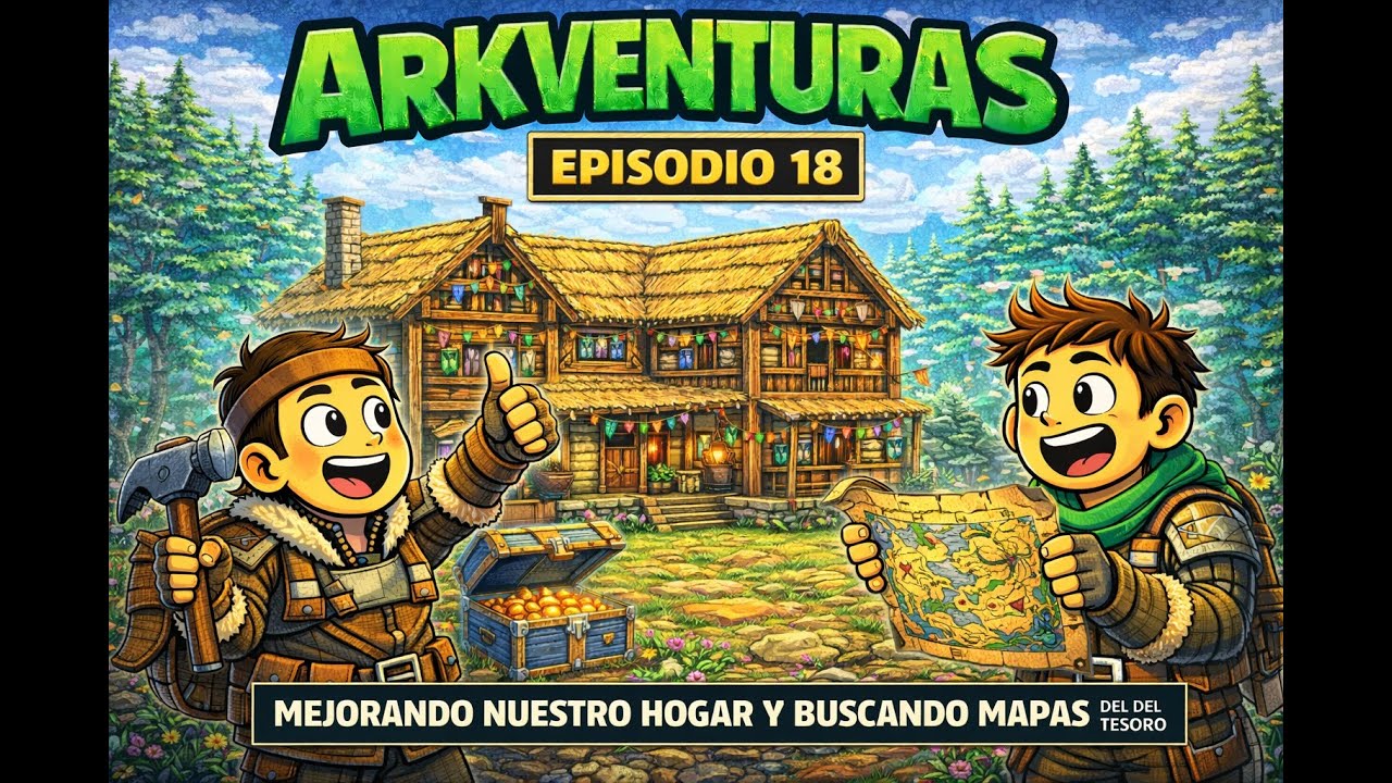ARKVENTURAS #18 | Mejorando nuestro hogar y buscando mapas del tesoro 🏡🗺️