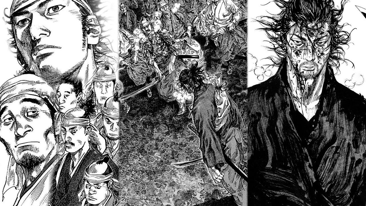 [Vagabond] Musashi Miyamoto vs 70 hombres del Yoshioka FULL BATTLE / BATALLA EN ESPAÑOL