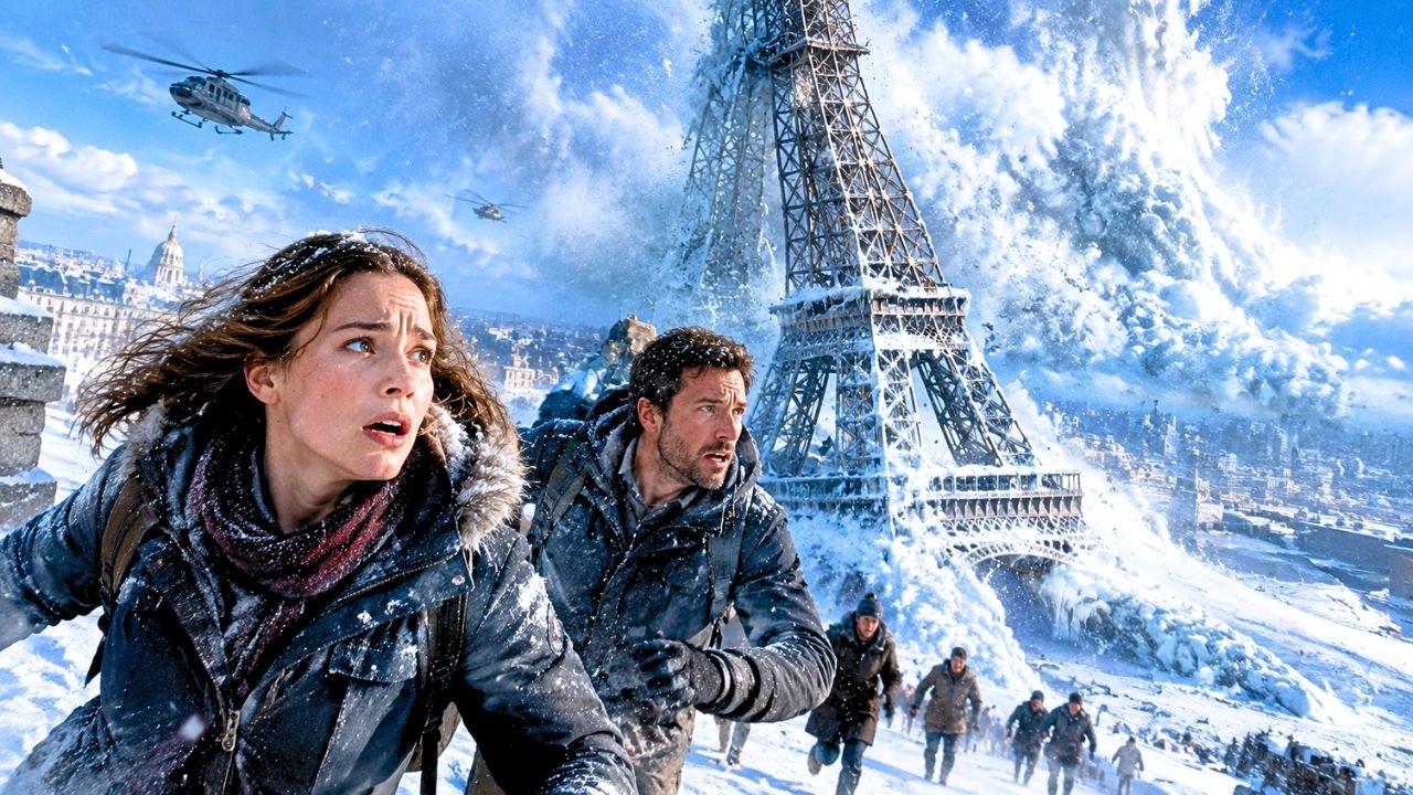 SURVIVING -100 DEGREES IN FROZEN PARIS! | Below Zero | Full Sci-Fi Movie