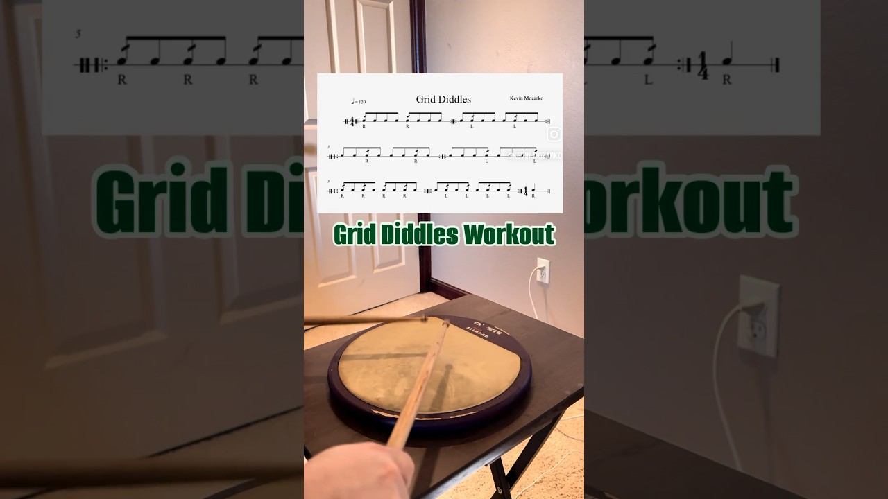 Grid Diddles Workout #snare #drums #vicfirth #drummer #music #rudiments #musician #reels #shorts